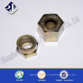 m4 heavy hex nut yellow zinc plated